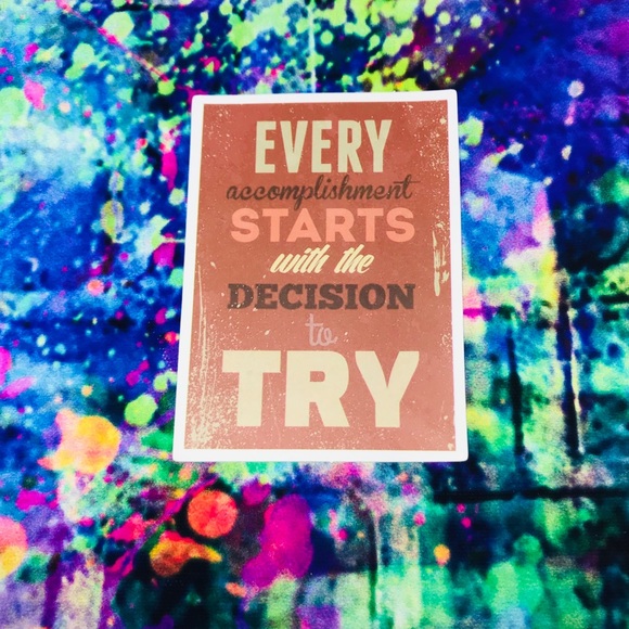 Try Motivational Mini Poster Stickers Decor - Picture 1 of 3